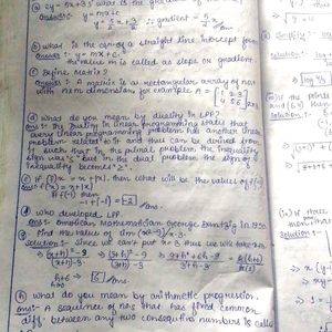 Business Mathematics Solved Question Paper CBCS