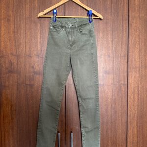 Shaping Olive Skinny Jeans