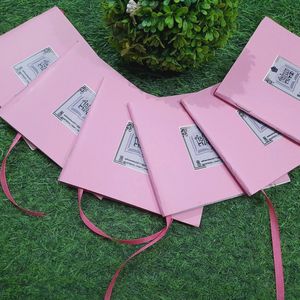 6 Diary 100 Pages 🩷 With Ribbon Bookmark