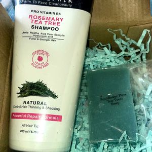 Sealed Soulflower rosemary tea tree shampoo