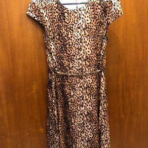 Cortigiani Dubai Mini Leopard Print Dress