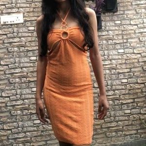 Orange Mini Dress