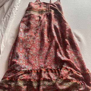 Printed Hand loom Dress