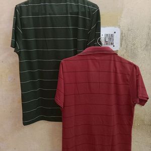 Men's Tshirt Combo(Green & Rust)