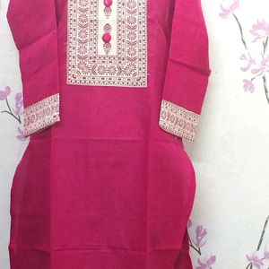 Kurti khadi 1 piece Rose design latest fancy/weste