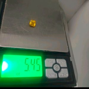 5.45CTS Unheated High Quality Square Shape Pukhraj