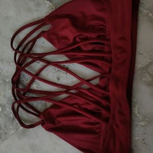 Sexy Bra Wine Color