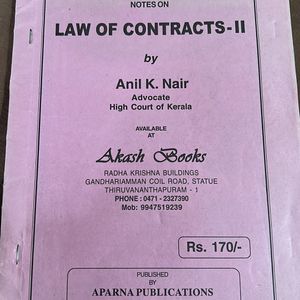 Anil K Nair Law Of Contract 2