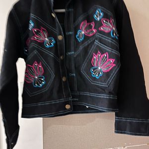 Denim Black Jacket