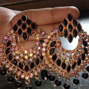 BLACK STONE JHUMKA