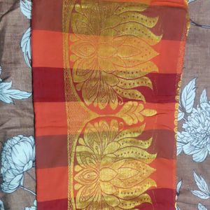 🌈🧡❤️💙 Multicolour Kattam Saree