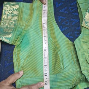 Green Kanjeevaram Blouse Sz 36"