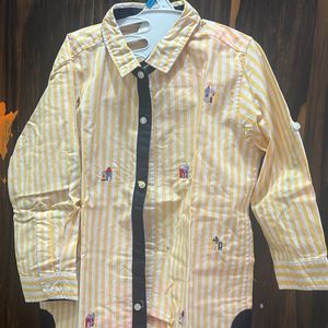 Yellow Embroidery Shirt