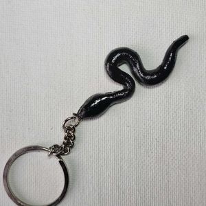 Black Mamba Keychain Clay Resin