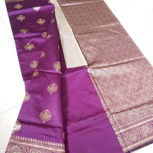 Banarsi Art Silk Saree 💜💜