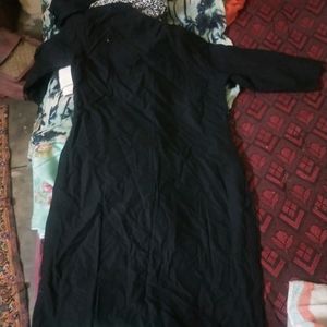 Nee Lenth Black Kurta