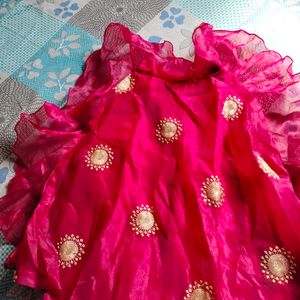 Ruffle Crop Top Lehenga