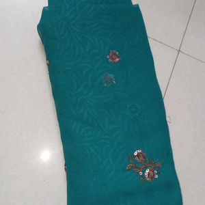 Good looking Sea Green Georgette Saree