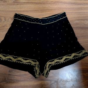 Hand Beaded Shorts Pant