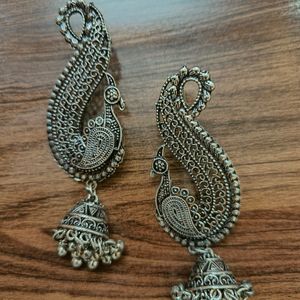 Designer Peacock Earrings