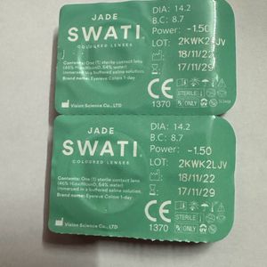 Swati Verma Green Contact Lense   (Jade)-1.50