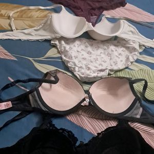 Combo Of  Five Imported Fabric Bra N Panty