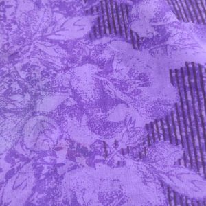 Purple Daily Use Saree New Piece