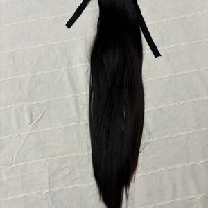 🆕Natural Black Ribbon ponytail Hair Extension