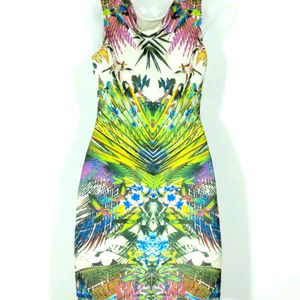 Multicolour Printed Sleeveless Dress (Women)