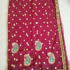 Saree With Stiched Blouse