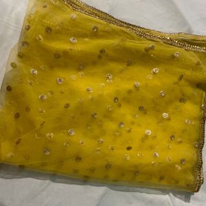 Yellow Heavy Sharara Set