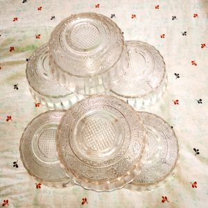 6 Pieces glass Bowl Set