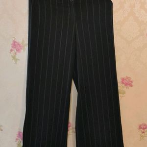 Pinstripe Flared Pants