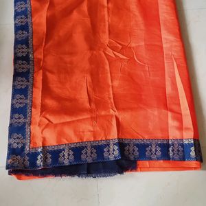 Georgett Plain Saree With  Border