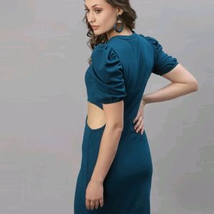 Selvia Women Bodycon Blue Dress