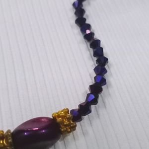 Golden Purple and White Neck Chains Combo