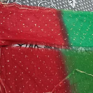 Partywear Net Dupatta Combo