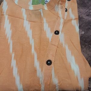 Cotton Stripes Long Kurti