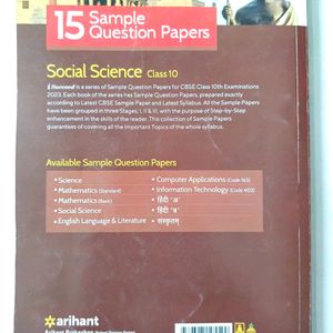 Class X Social Science Sample Question Papers