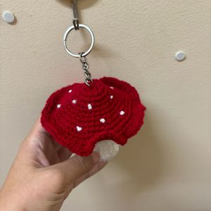 Cute Popping Mushroom Keychain/bagcharm🍄