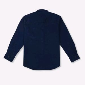 Navy Blue Semi Formal Shirt.   Festival of fer