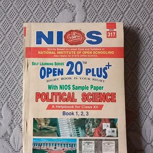 NIOS 12th Political Science Sample Paper Helpbook