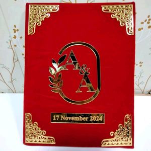 Nikah Nama Booklet Wedding Customized