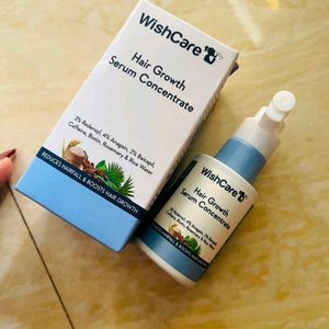 WishCare Hair Growth Serum Concentrate - 3% Redensyl, 4% Anagain, 2% Baicapil, Caffeine, Biotin, Plant Keratin & Rice Water - Hair Growth Serum for Men & Women