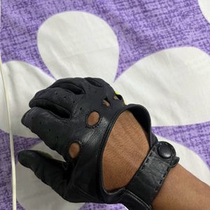 Bike Leather Gloves