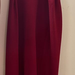 Sassafaras Women Maxi Maroon Dress