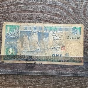 Singapore Dollar Currency Note