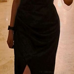 Black Slit Dress