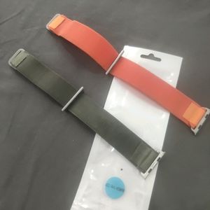 Apple Loop Strap - Green And Orange - 42/44/45 MM