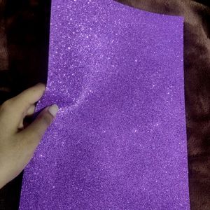 Lavender Glitter Sheet And....